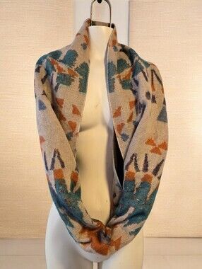 Southwestern Aztec Print Infinity Scarf